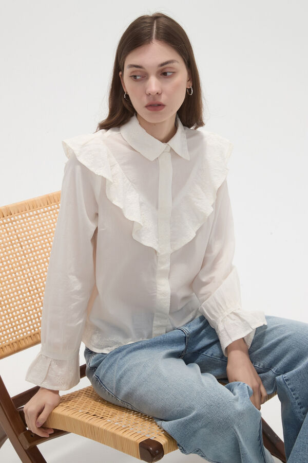 CAMISA HARIET MARFIL  / OFF WHITE image number null