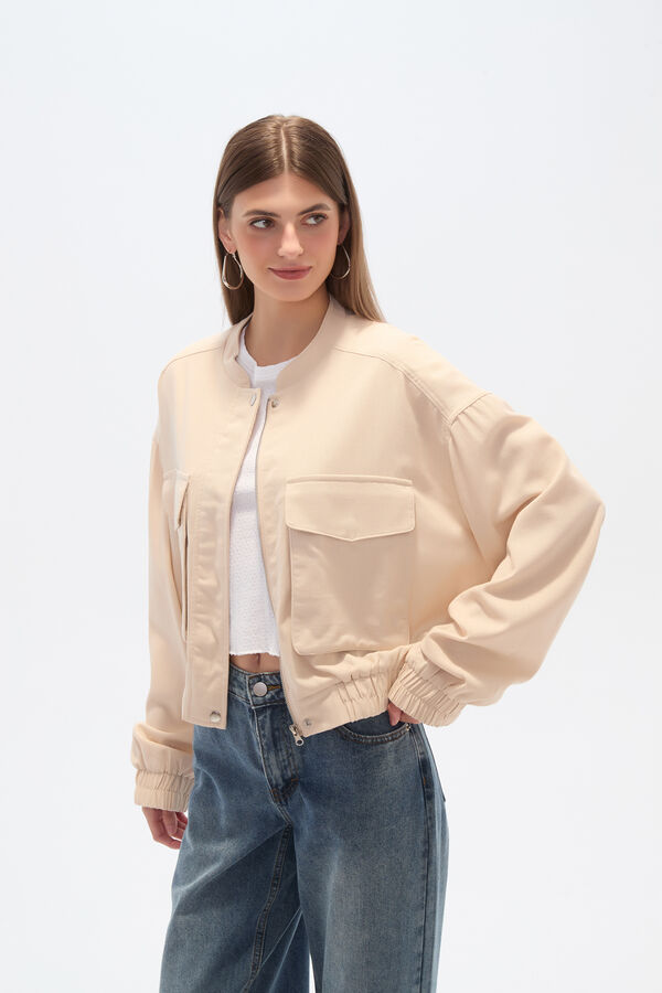 CHAQUETA LISCEN BEIGE CLARO image number null