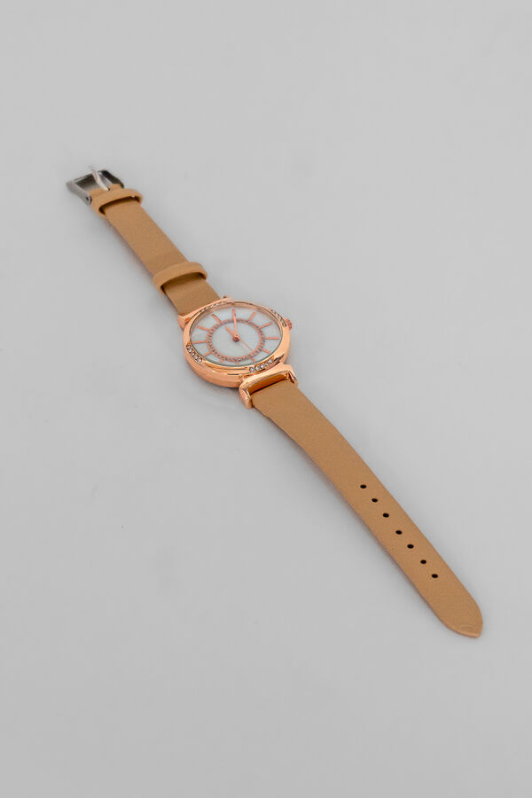 Reloj Strass Circular BEIGE image number null