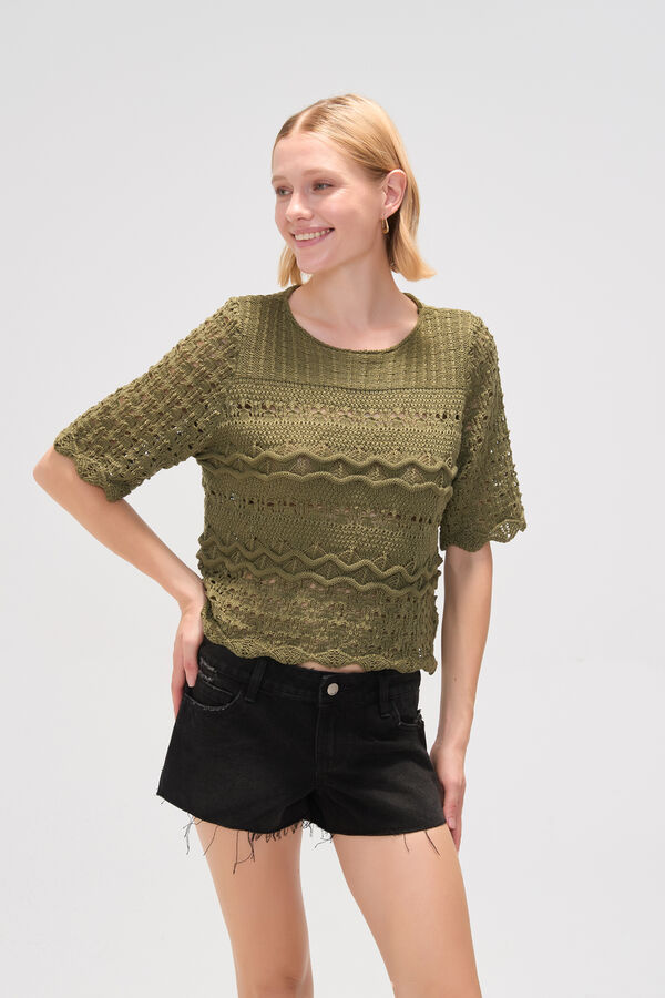 REMERA RINAL VERDE OLIVA image number null