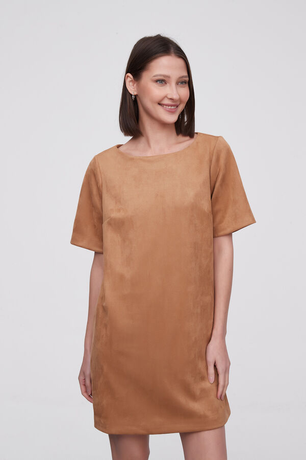 VESTIDO MUWA BEIGE image number null