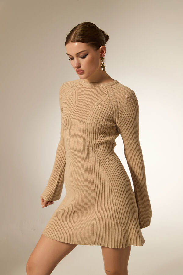 VESTIDO BRUME BEIGE image number null