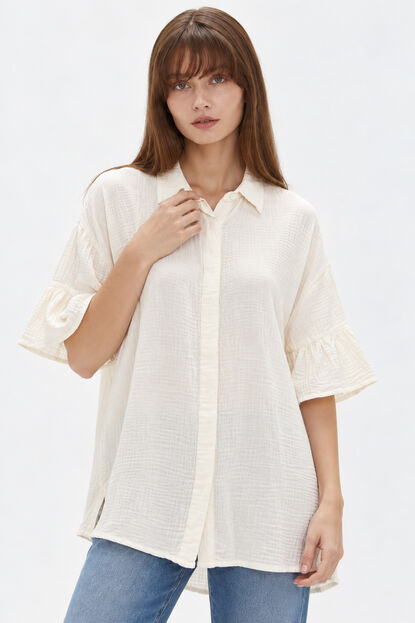 CAMISA BADAR 70809 MARFIL  / OFF WHITE image number null