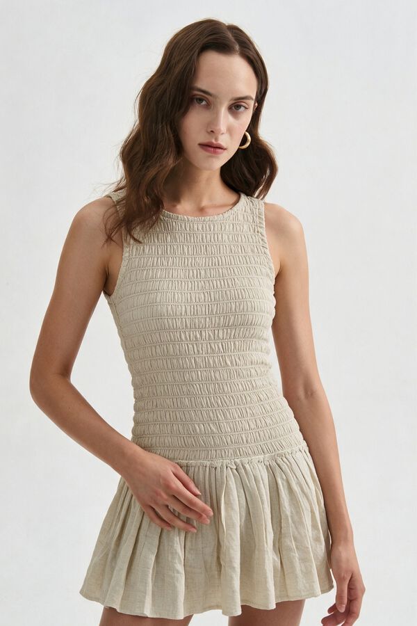 VESTIDO KAMAR 70809 ARENA MELANGE image number null