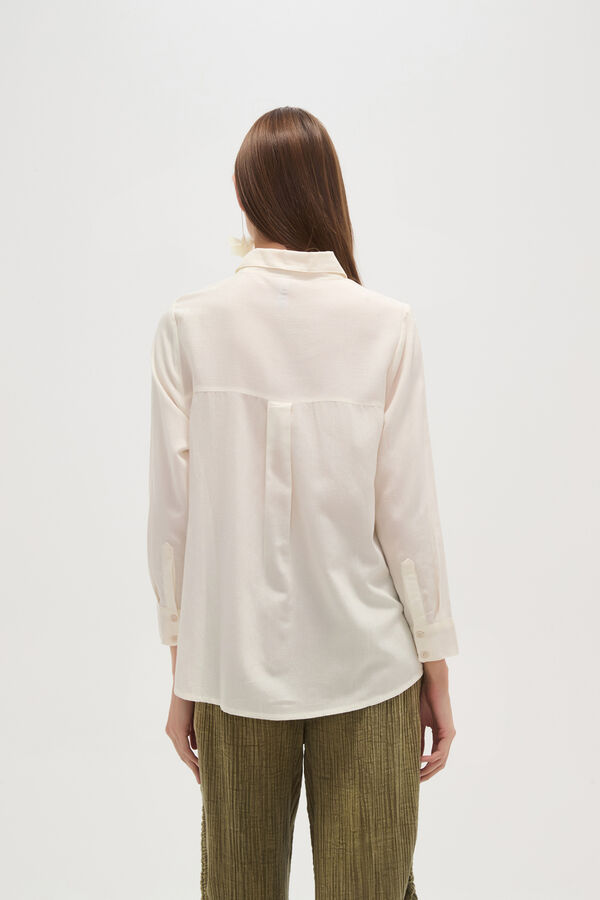 CAMISA JAYAS MARFIL  / OFF WHITE image number null