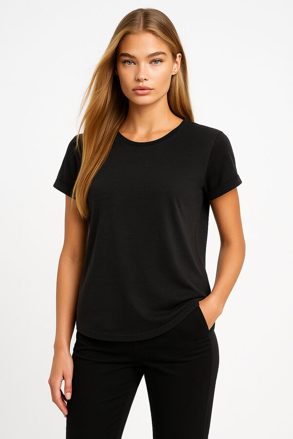 REMERA CORDATA NEGRO image number null