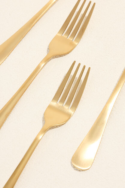 Tenedor Olivo Set 4 un. dorado COLOR UNICO image number null