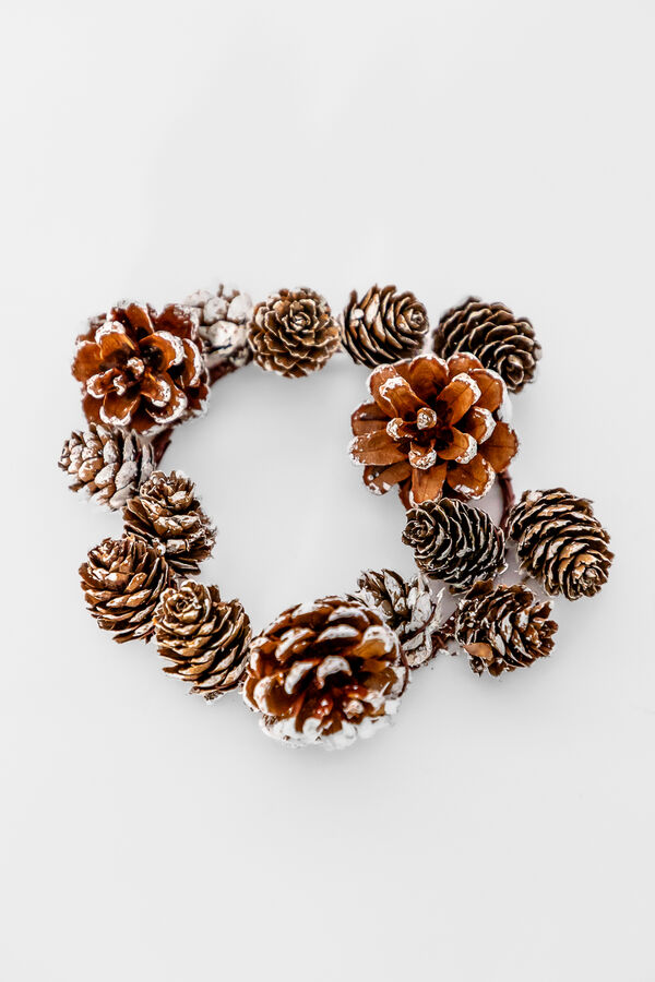 Deco Navidad Corona Pi&ntilde;as COLOR UNICO image number null