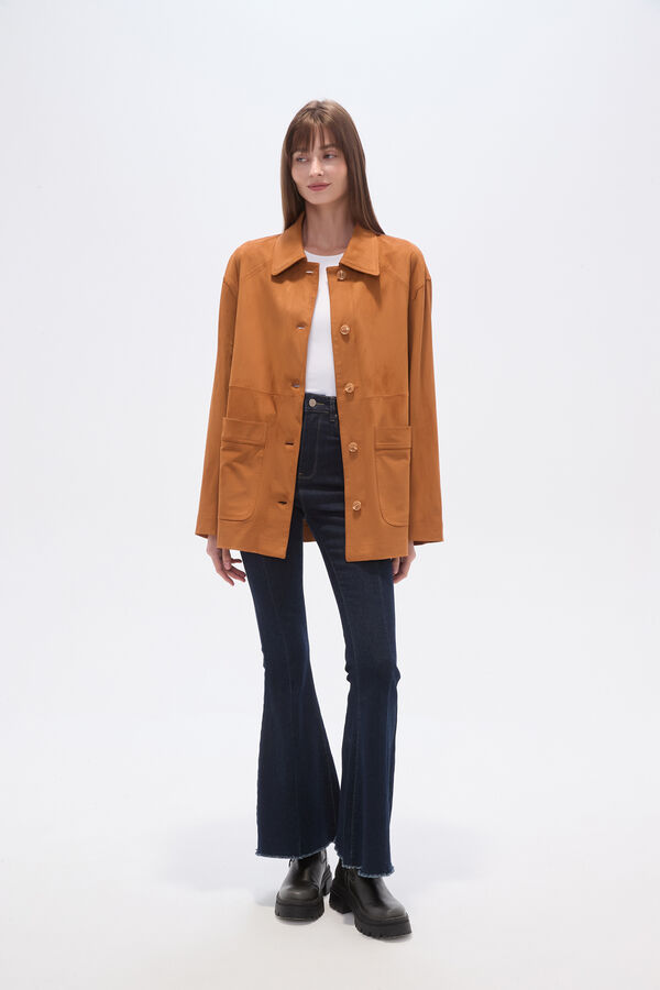 CHAQUETA OLVE CARAMELO image number null