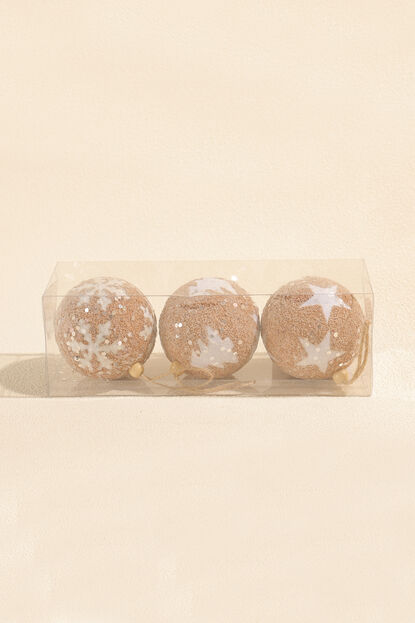 Colgante Esfera Rustic, 8CM mix 3 dise&ntilde;os COLOR UNICO image number null