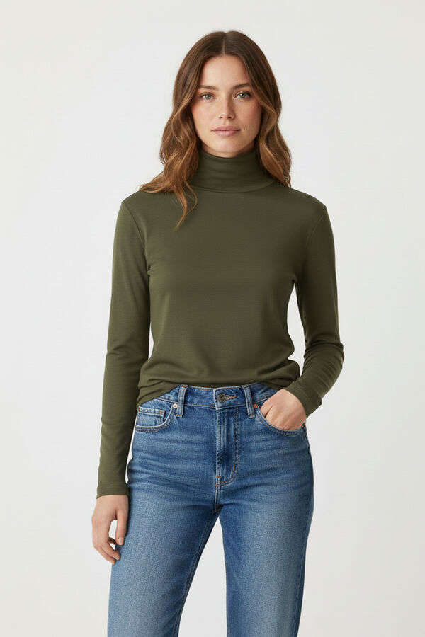 POLERA BALUA VERDE OLIVA OSCURO image number null