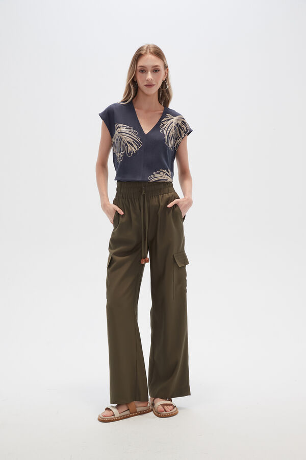 PANTALON UBATUBA VERDE OLIVA OSCURO image number null