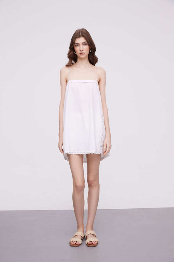 VESTIDO TYRES MARFIL  / OFF WHITE image number null