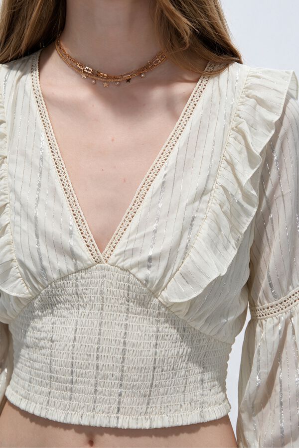 BLUSA JUJOX 70809 MARFIL  / OFF WHITE image number null