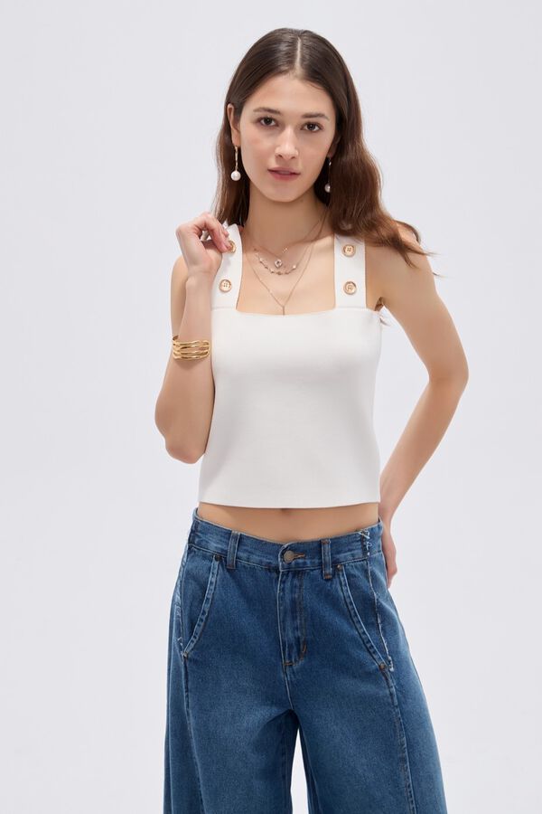 TOPS FERAL 70809 MARFIL  / OFF WHITE image number null