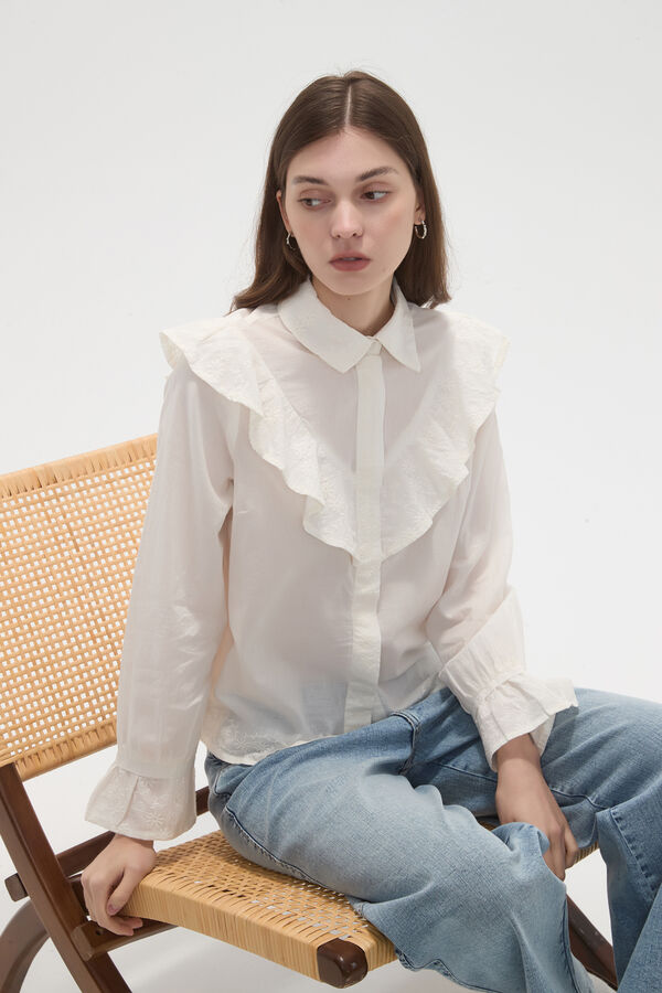 CAMISA HARIET MARFIL  / OFF WHITE image number null