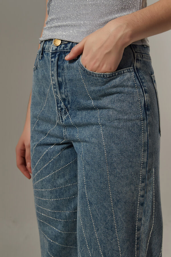 PANTALON KWAL AZUL GRISACEO image number null