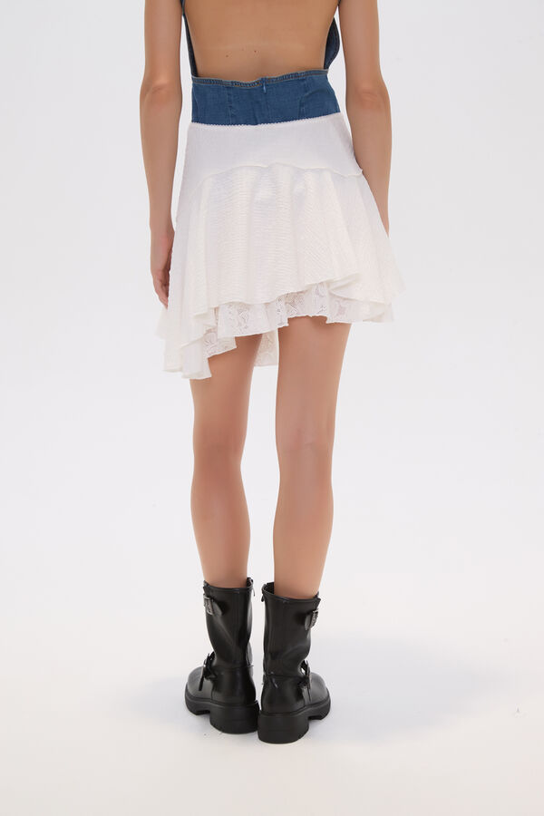 FALDA COLEMA MARFIL  / OFF WHITE image number null