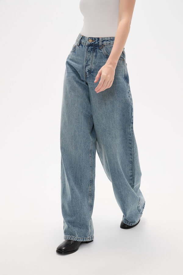 PANTALON OPALAN AZUL GRISACEO image number null