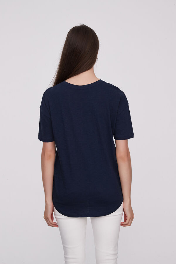 REMERA CHRISTALLINE AZUL MARINO image number null