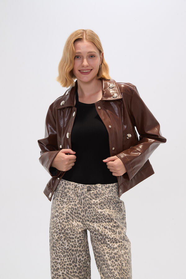 CHAQUETA GRENE MARRON image number null