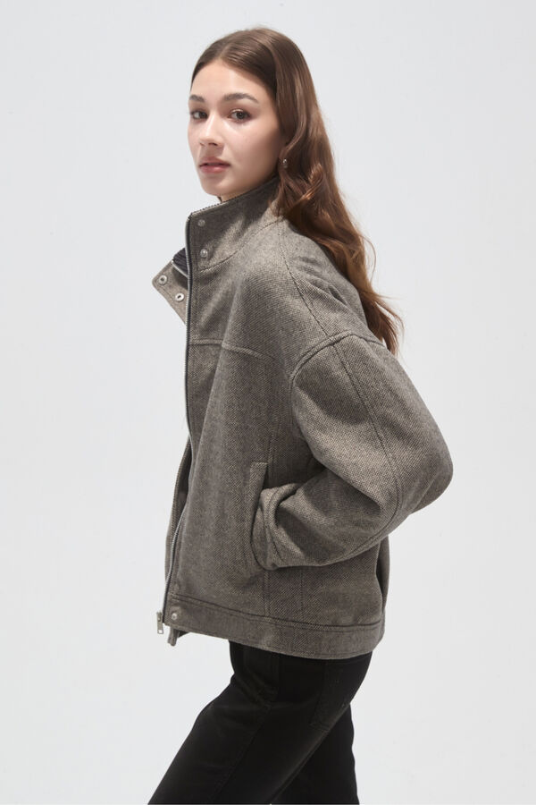 CAMPERA NAIAR GRIS MELANGE image number null