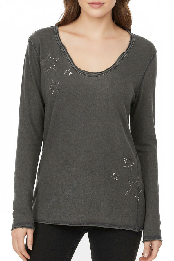 REMERA LORYTH GRIS OSCURO image number null