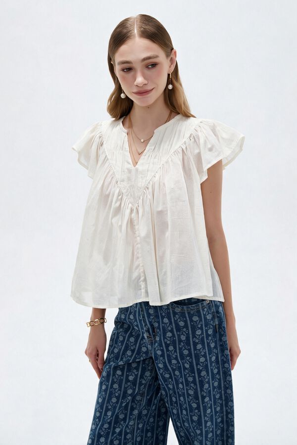 BLUSA GLEBE 70607 BLANCO image number null