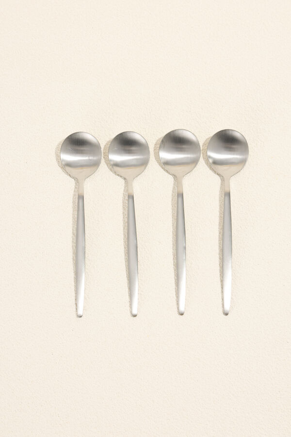 Cuchara de T&eacute; Fiordo, Set 4 un. Plateado COLOR UNICO image number null