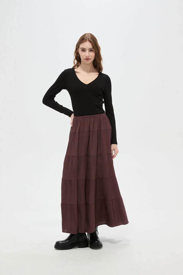 FALDA NAUVINE CHOCOLATE image number null