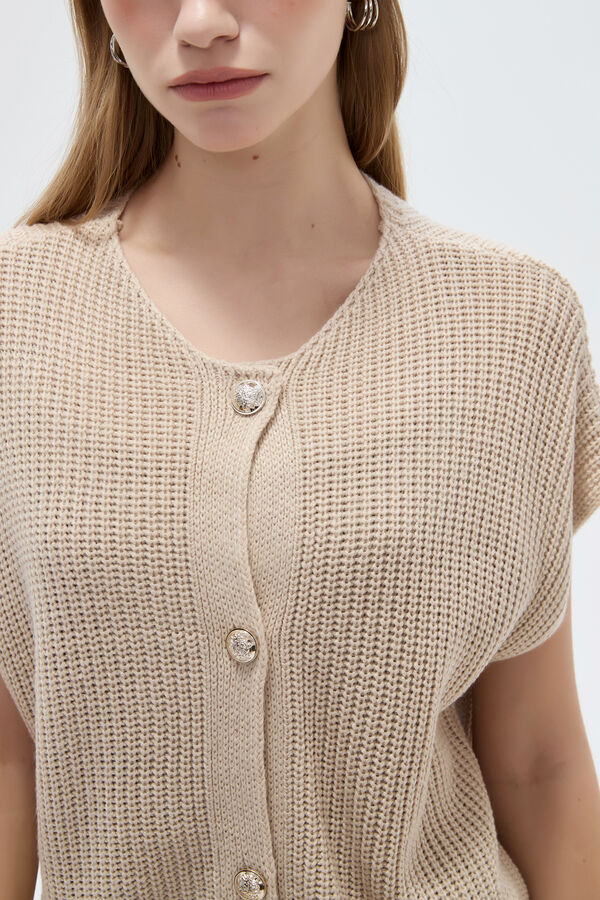 CHALECO DALVAR 70607 BEIGE image number null
