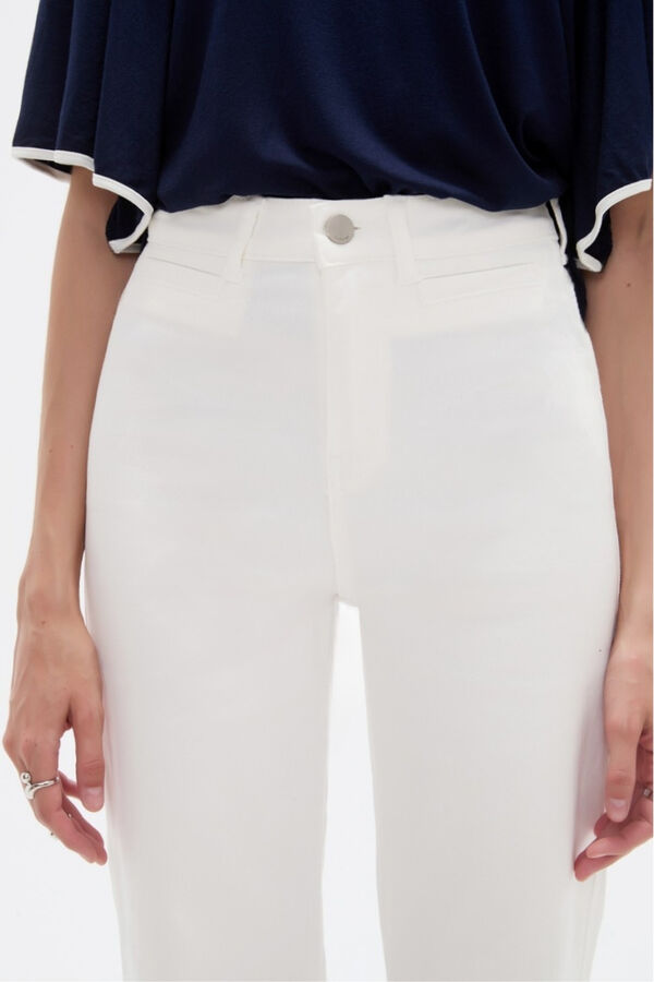 PANTALON SOHAN 70607 MARFIL  / OFF WHITE image number null