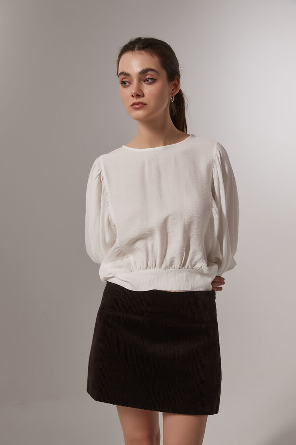 BLUSA ROLAN MARFIL  / OFF WHITE image number null