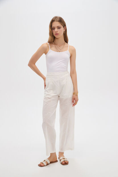 PANTALON GREON 70809 MARFIL  / OFF WHITE image number null