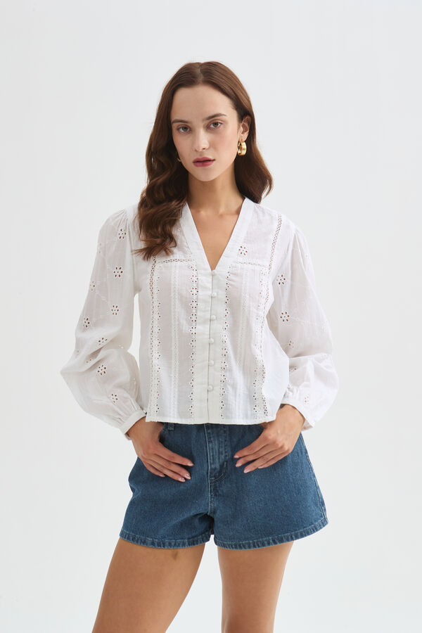 CAMISA GALE 70607 BLANCO image number null