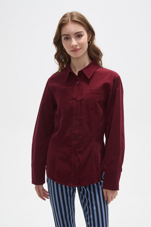 CAMISA RAVIKA BORDEAUX image number null