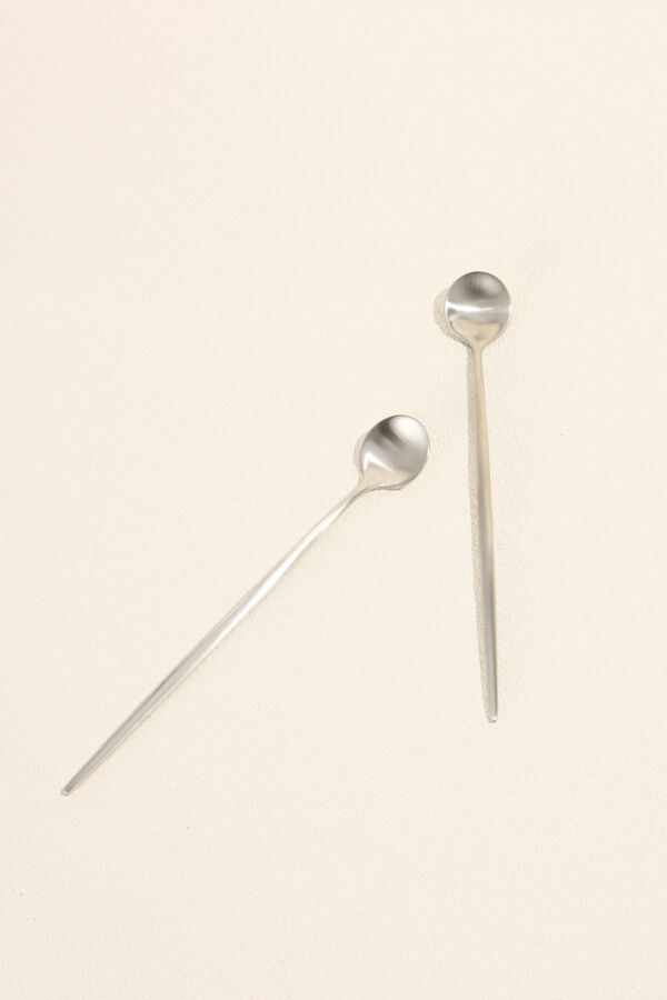 Cuchara mango largo Fiordo, Set 2 un. Plateado COLOR UNICO image number null