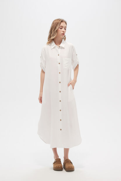 VESTIDO VOCE BLANCO image number null