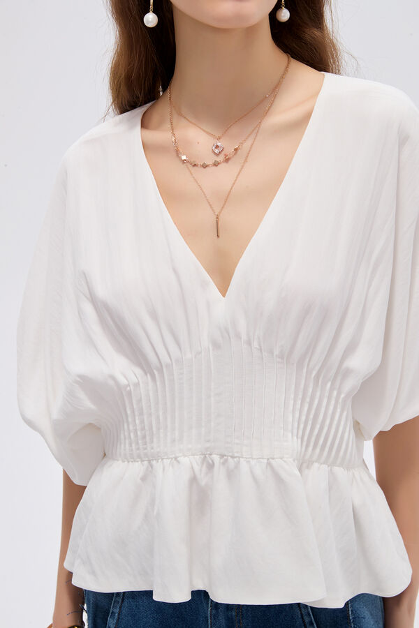BLUSA LAURIN 70607 MARFIL  / OFF WHITE image number null