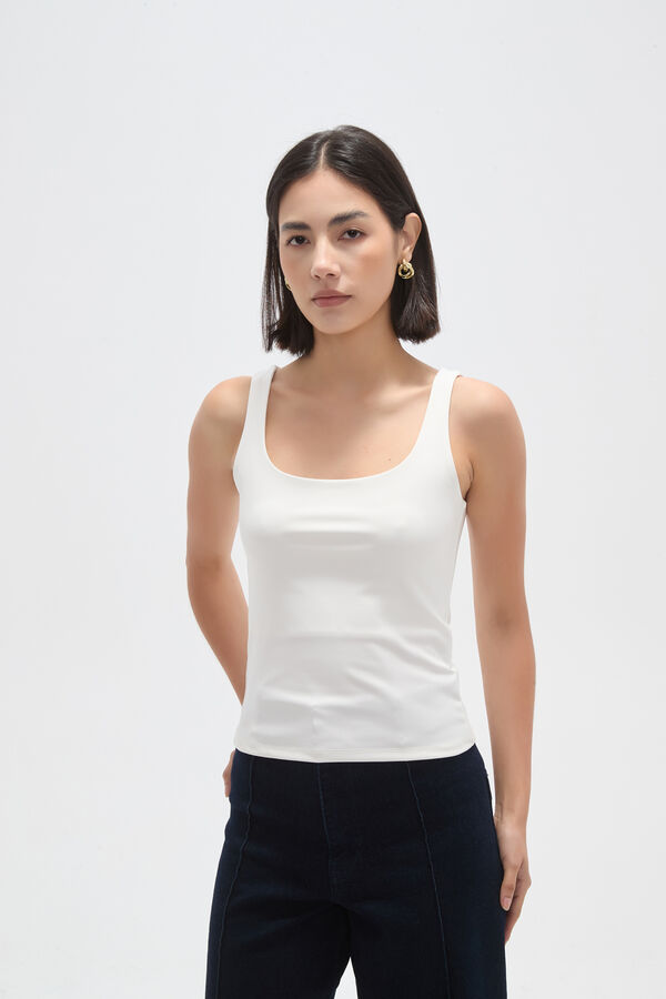 MUSCULOSA MINTAS MARFIL  / OFF WHITE image number null