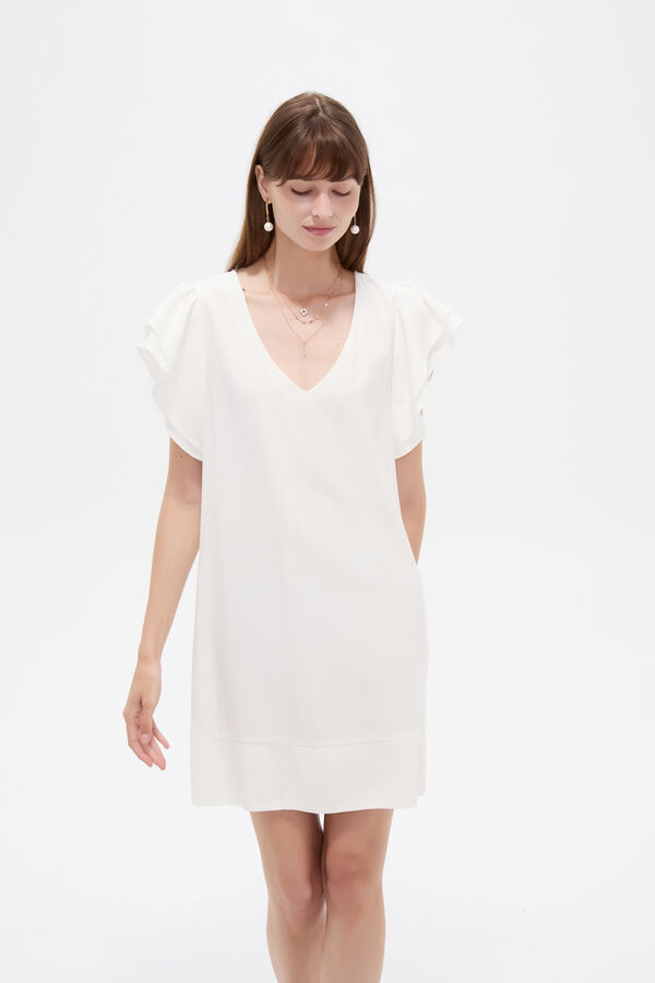 VESTIDO RISI 70809 MARFIL  / OFF WHITE image number null