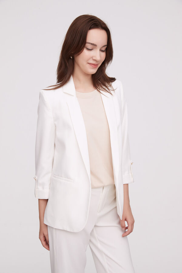 CHALECO ETIQUETT MARFIL  / OFF WHITE image number null