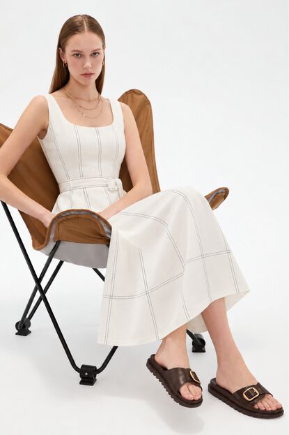 VESTIDO CAROA 70809 MARFIL  / OFF WHITE image number null