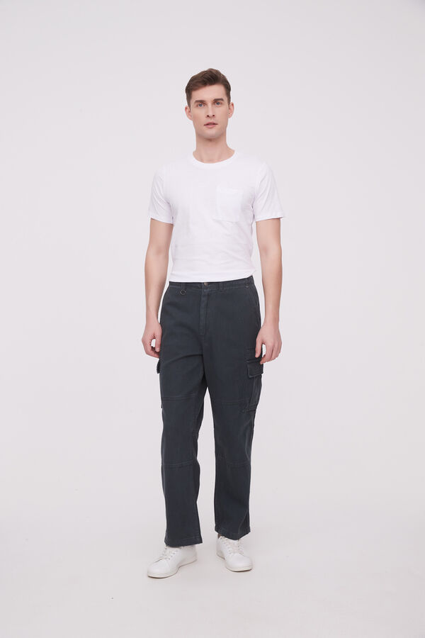 PANTALON TRICARIO GRIS TOPO image number null