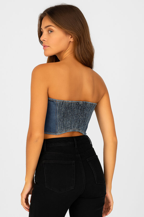 TOPS RINSEL AZUL GRISACEO image number null