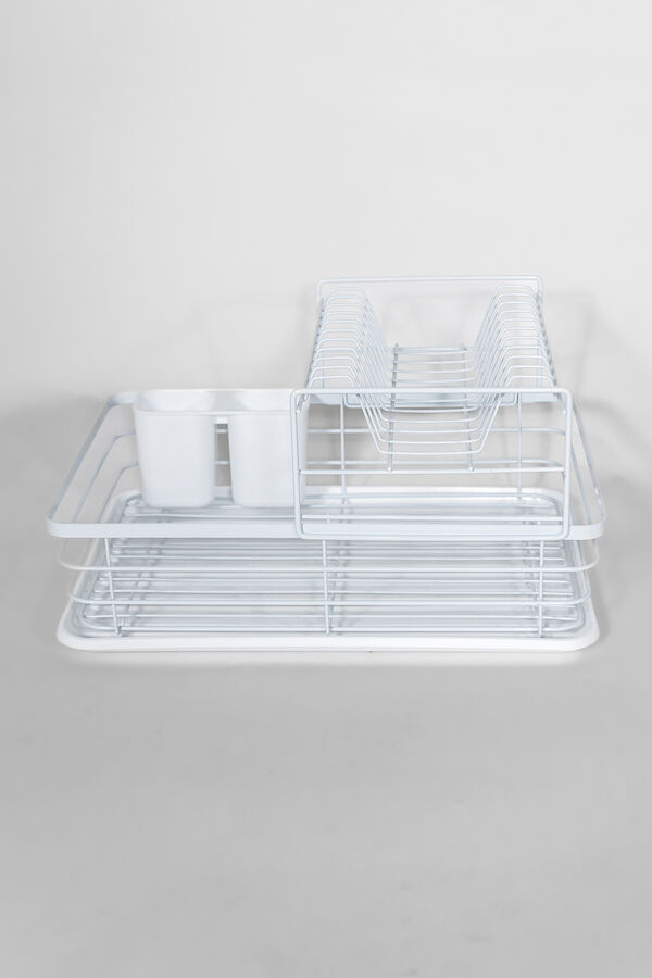 Organizaci&oacute;n y Limpieza Escurridor de Platos Dos Niveles 8 BLANCO image number null