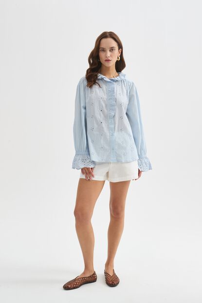 CAMISA JIARDIN 70607 CELESTE CLARO image number null