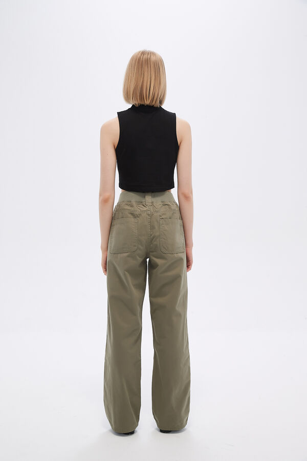 PANTALON ZAZI VERDE OLIVA image number null