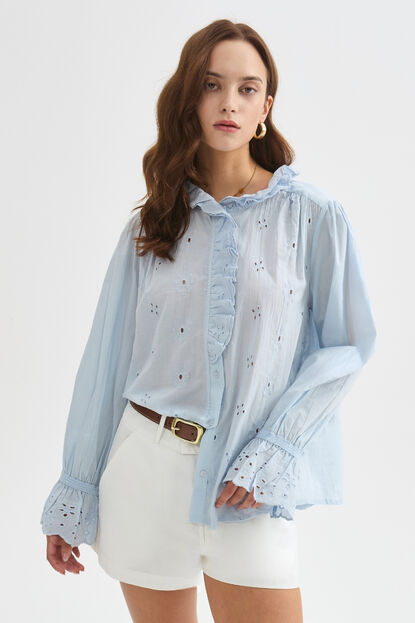 CAMISA JIARDIN 70607 CELESTE CLARO image number null