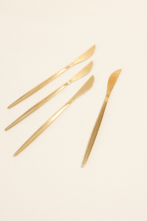 Cuchillo Fiordo, Set 4 un. Dorado COLOR UNICO image number null